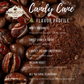 Candy Cane Flavored Coffee, flavor profile for Javalicious Coffee Beans and Grinds with coffee beans and candy canes.