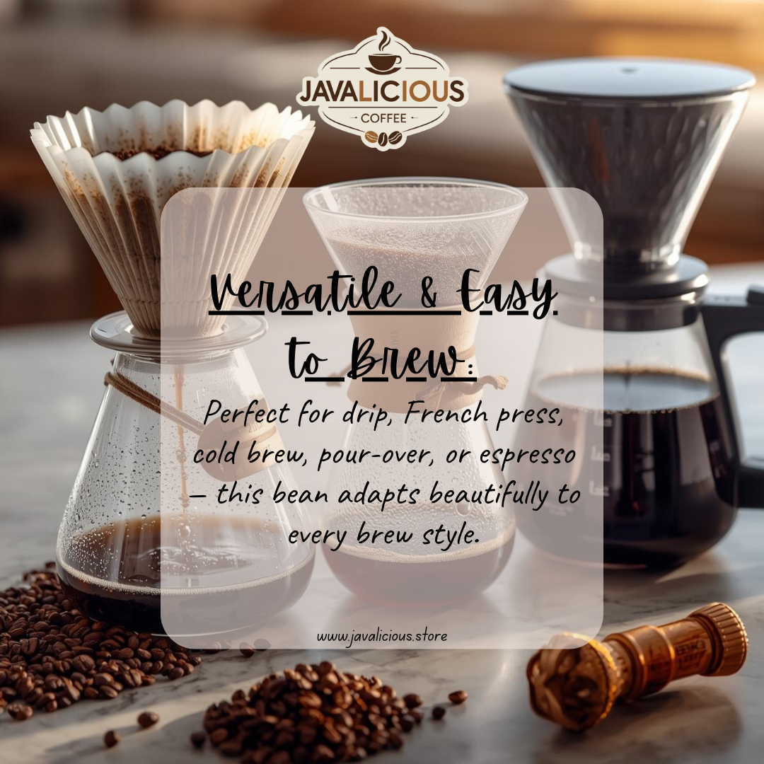 Javalicious Brazil Santos Single Origin Coffee, Brewing Tips