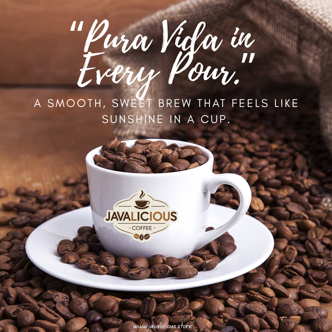 Javalicious Costa Rica SIngle Origin Coffee Beans, Coffee Witty Theme
