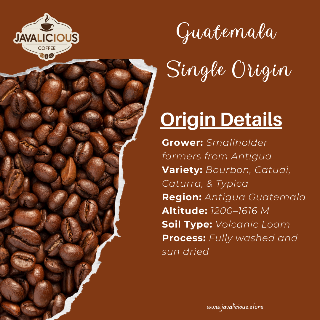 Javalicious Guatemala Single Origin Coffee, Origin Details