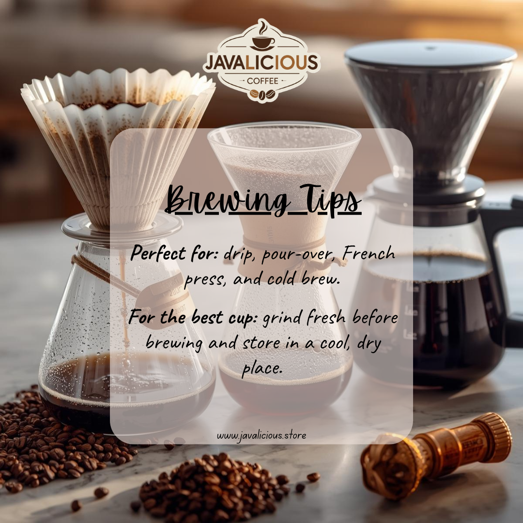 Javalicious Mexico Single Origin Coffee, Brewing Tips