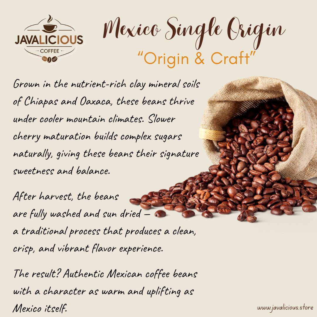 Javalicious Mexico Single Origin Coffee, Origin Details