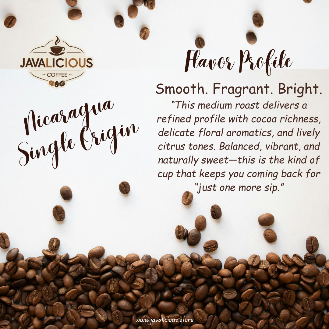 Javalicious Nicaragua Single Origin Coffee, Flavor Profile