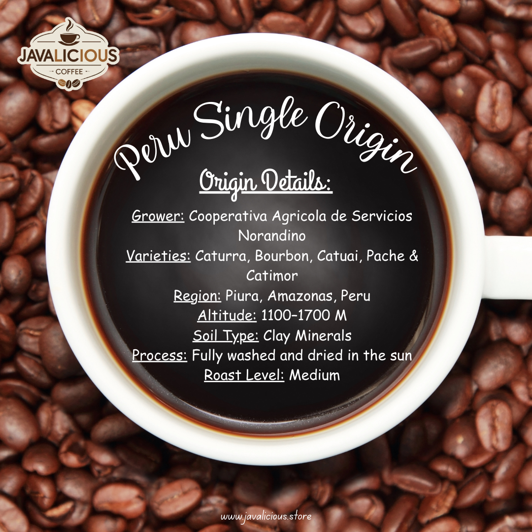 Javalicious Peru Single Origin Coffee, Origin Details